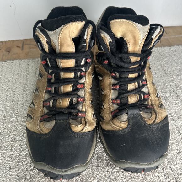 Merrell Reflex Mid Gore-Tex Taupe Leather Hiking Boots Womens Size 8 EUR 38.5 - Picture 4 of 11